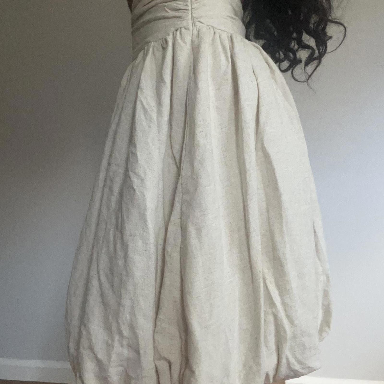 Other Cream midi skirt with elastic waistband Size 25" / US 0 / IT 36 - 2 Thumbnail