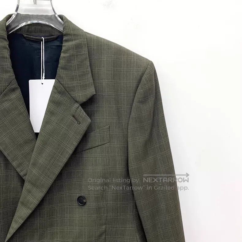 Balenciaga Balenciaga Brown Green Plaid Logo Letter Embroidered Wool Size XS / US 0-2 / IT 36-38 - 3 Thumbnail