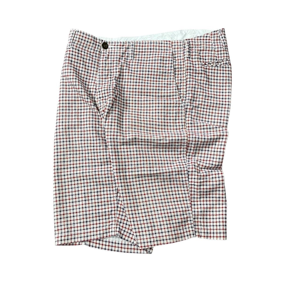 Visvim - Plaid Gingham Corduroy Buckle Back Short Pant