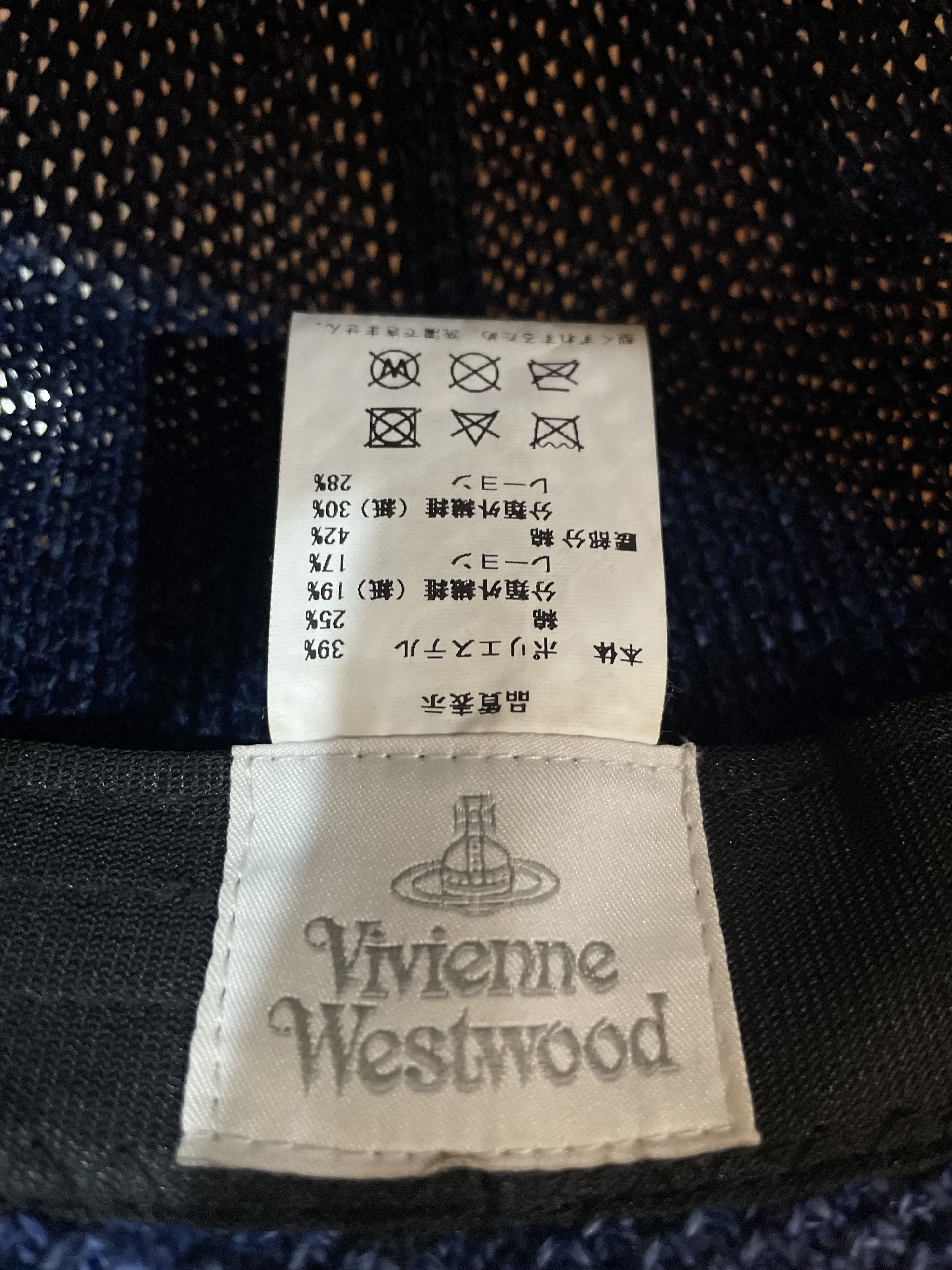 Vivienne Westwood Woven Orb Summer Hat - Blue Size ONE SIZE - 8 Thumbnail