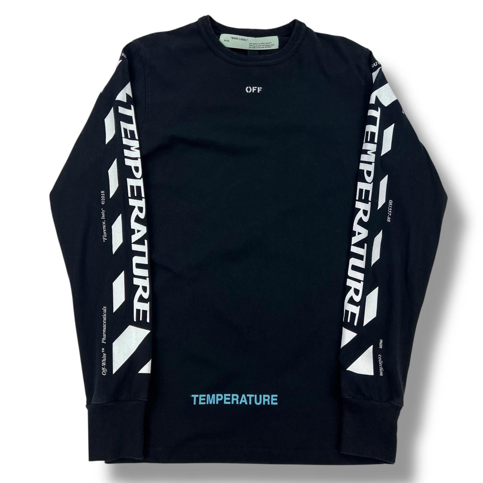 Off-White Off-White Temperature Diagonal Long Sleeve T Shirt Size US S / EU 44-46 / 1 - 3 Thumbnail