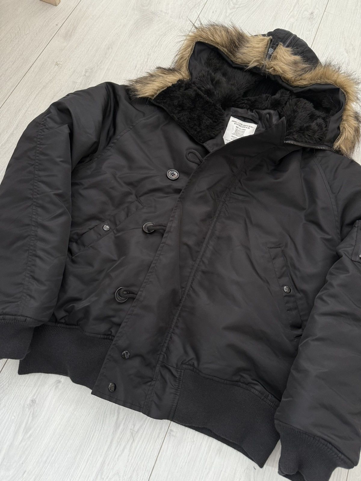 MIL-TEC Military N-2B Flight Bomber Jacket Mil-Tec Aviation Pilot Size US XXL / EU 58 / 5 - 6 Thumbnail