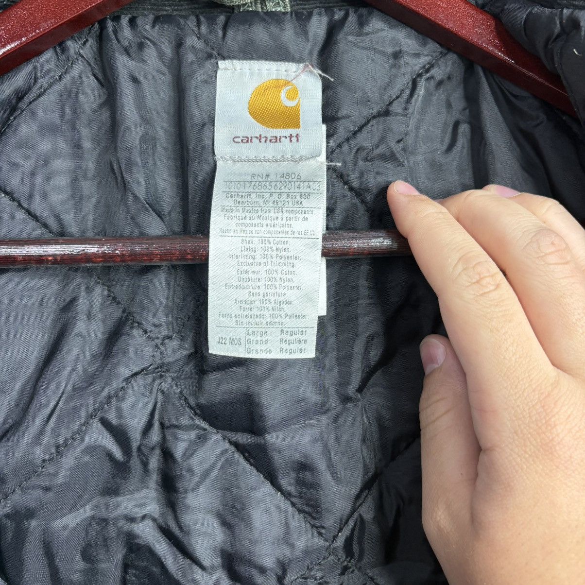 Carhartt × Vintage Carhartt Arctic Jacket Men’s Large J22 MOS Green Quilted Size US L / EU 52-54 / 3 - 7 Thumbnail