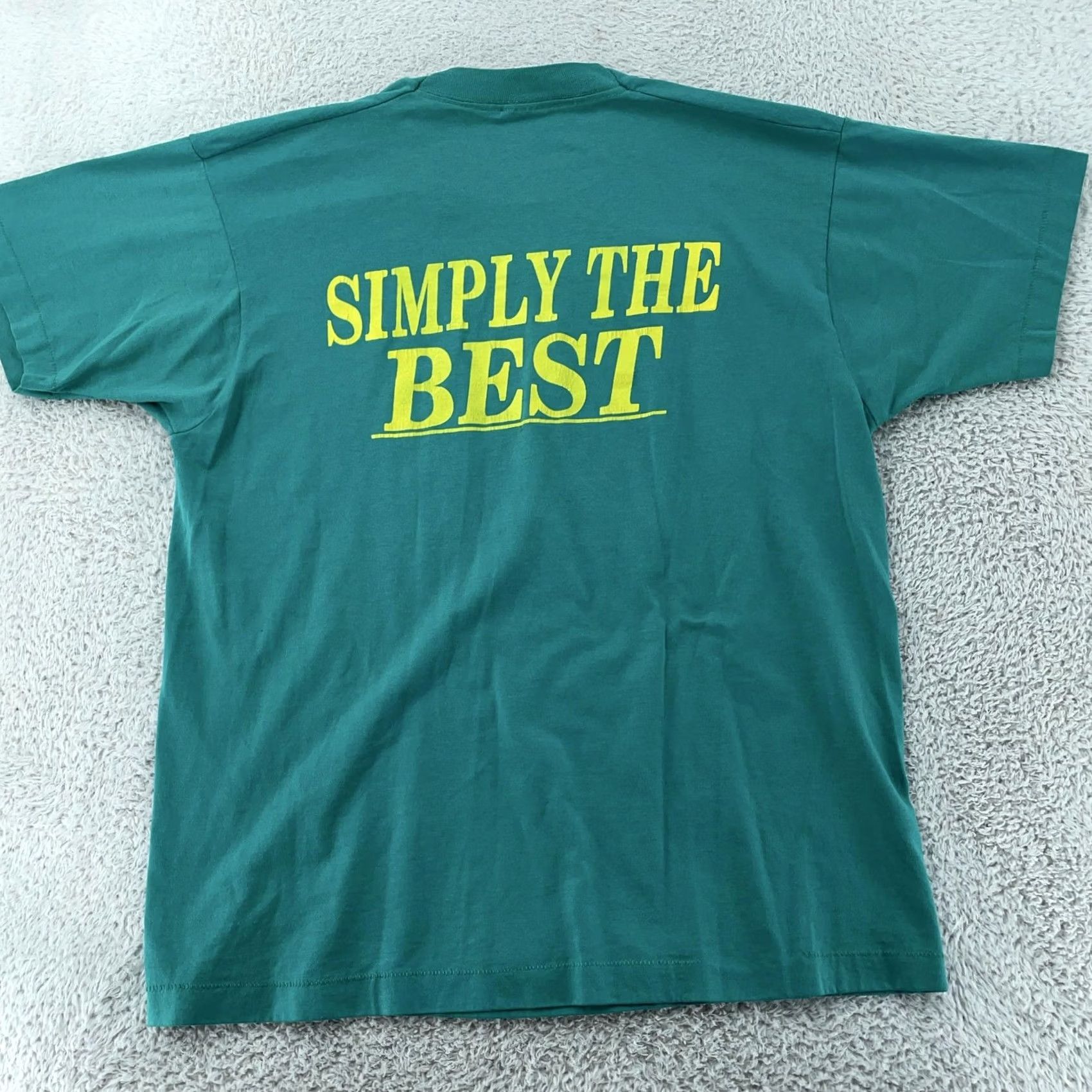 Vintage VINTAGE St. Louis School Counselor Association T-Shirt L Missouri Teacher 90s Screen Stars Best Green Graphic Print Cotton Polyester Men Size US L / EU 52-54 / 3 - 6 Thumbnail
