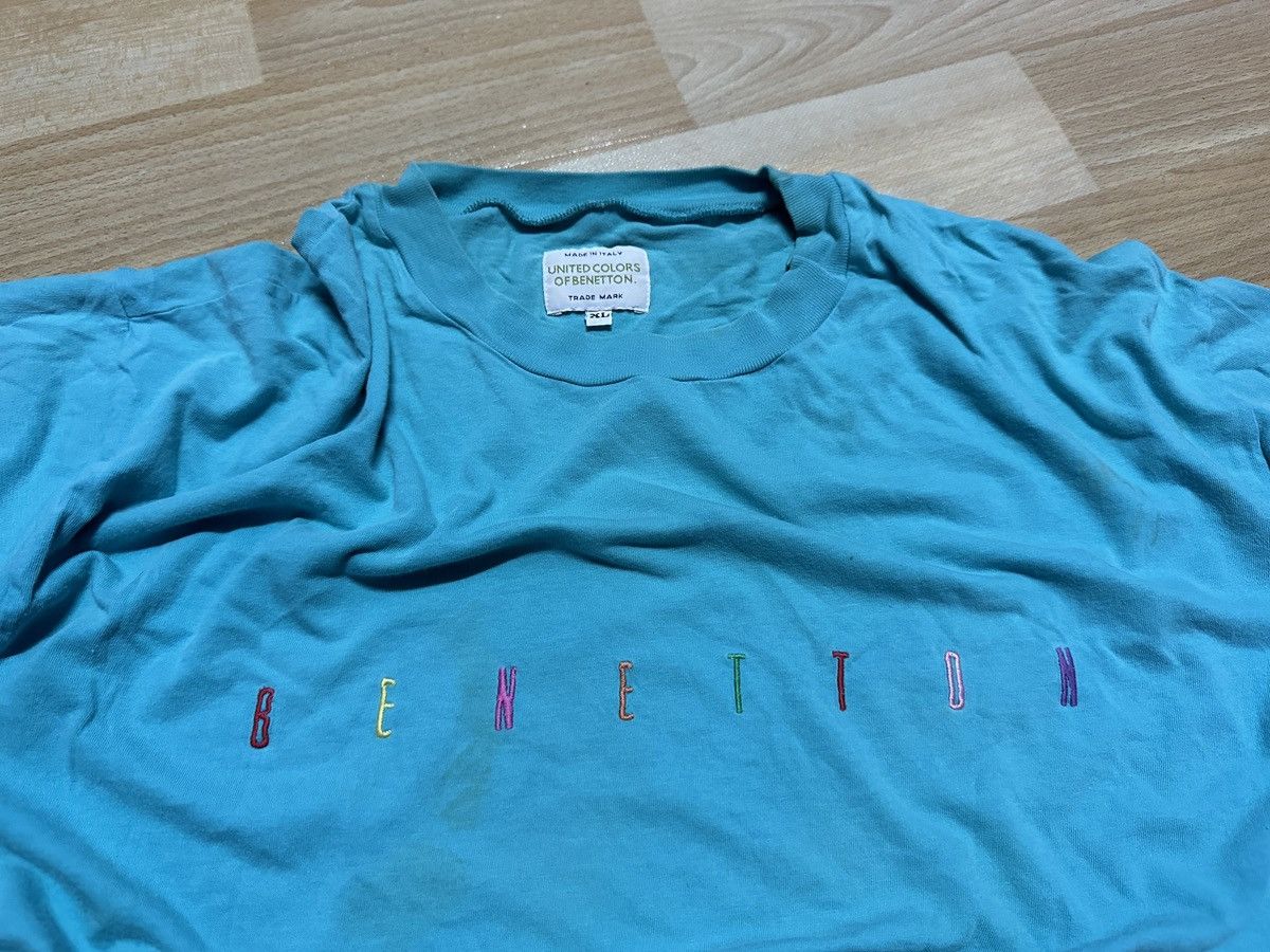 Benetton × United Colors Of Benetton 🌈 Benetton Colourfull Spellout Simple Style Tee Size US XL / EU 56 / 4 - 2 Thumbnail