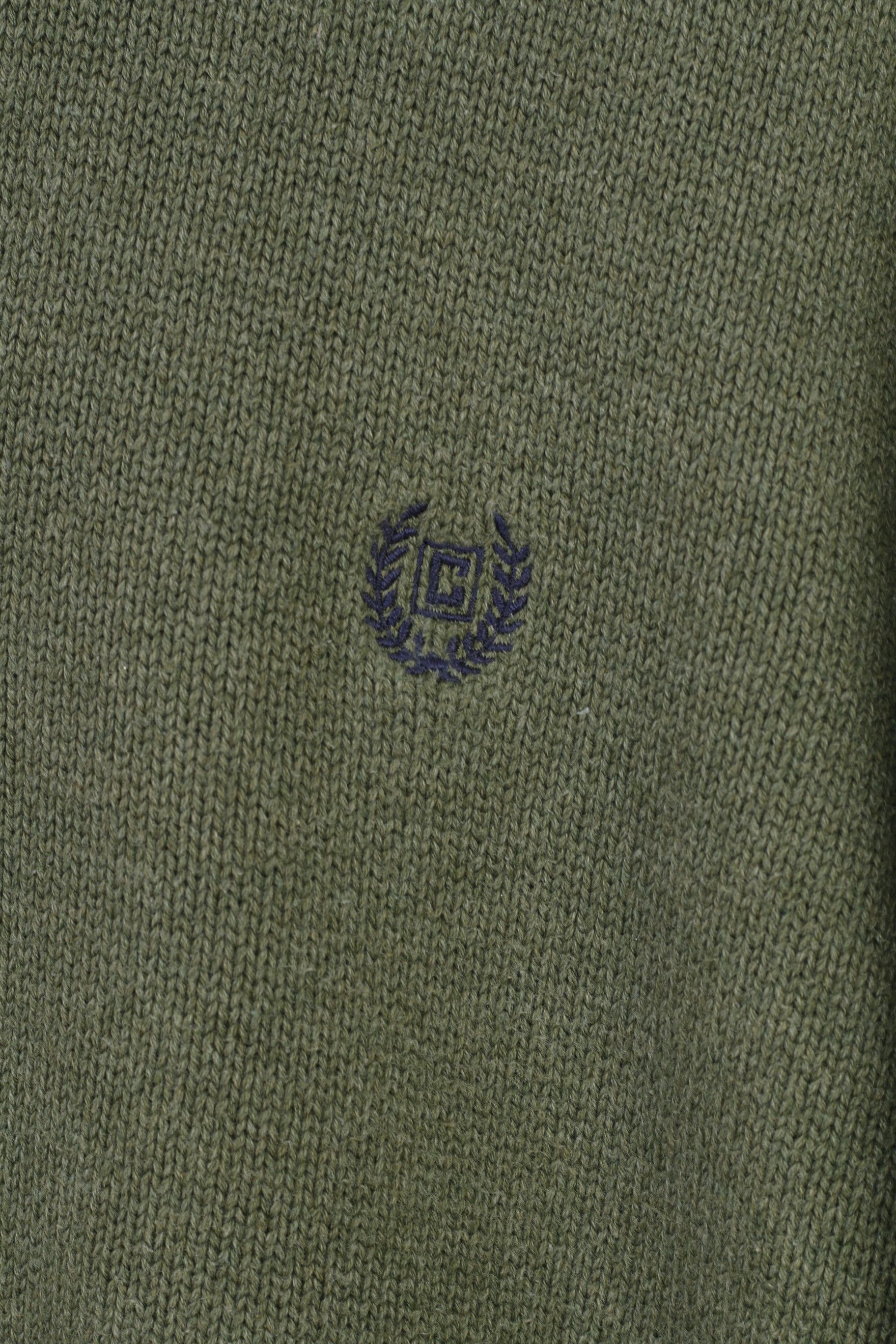 Chaps × Vintage Chaps Men M Jumper Green Cotton Bottoms Collar Sweater 4017 Size US M / EU 48-50 / 2 - 4 Thumbnail