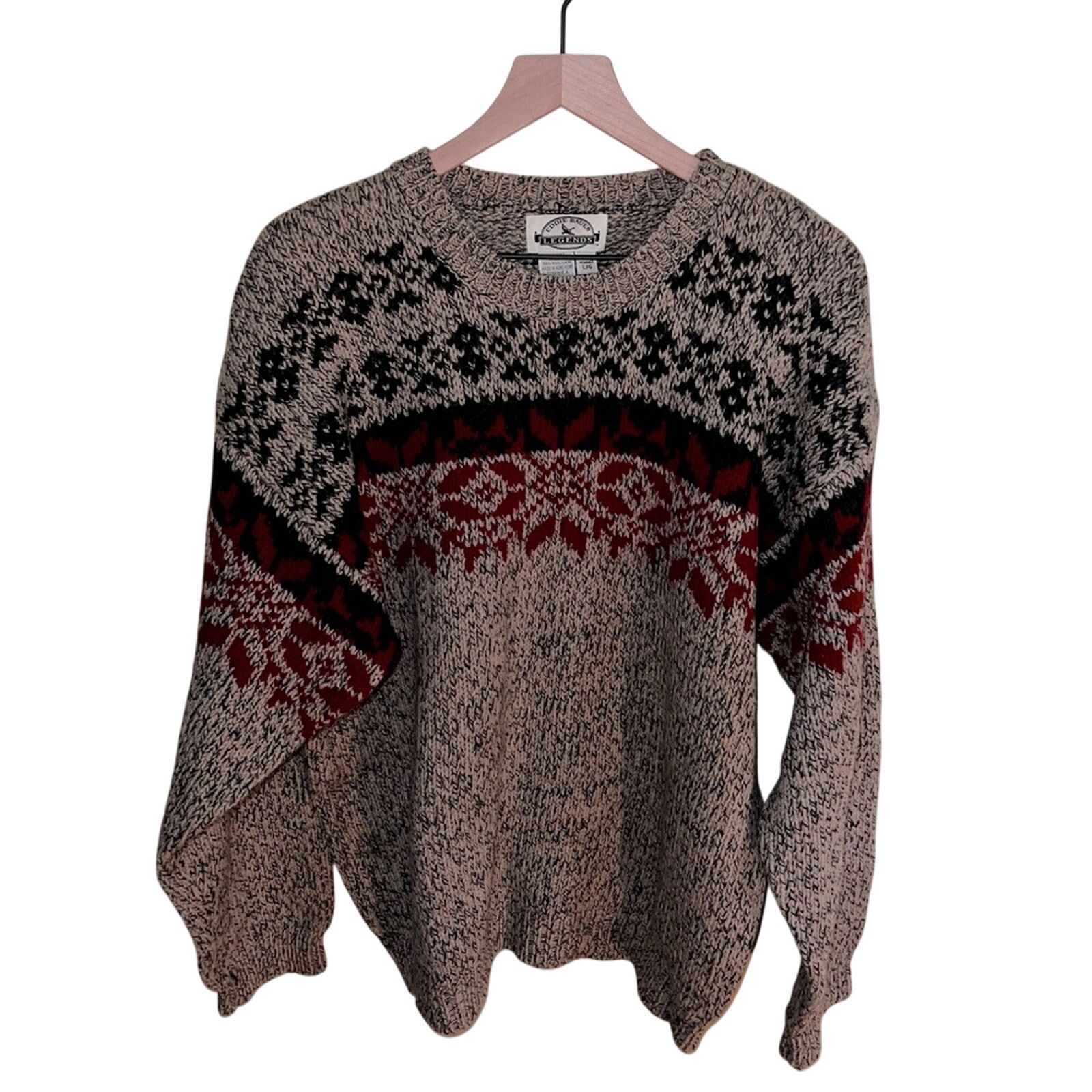 Eddie Bauer VNTG EDDIE BAUER wool eclectic grandpa cabin core crewneck L Size US L / EU 52-54 / 3 - 1 Thumbnail