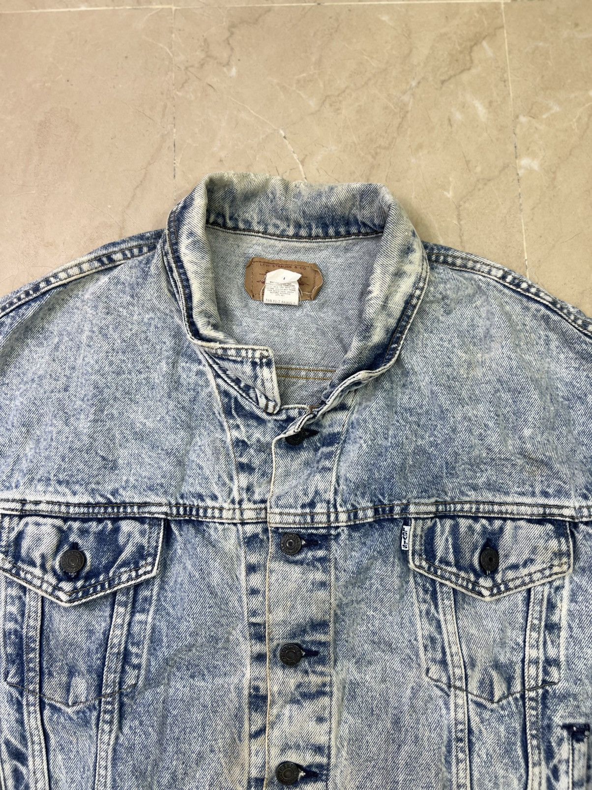 Levi's Vintage Clothing Vintage 1990s Levi’s Acid Wash Denim Trucker Jacket USA Size US M / EU 48-50 / 2 - 2 Thumbnail