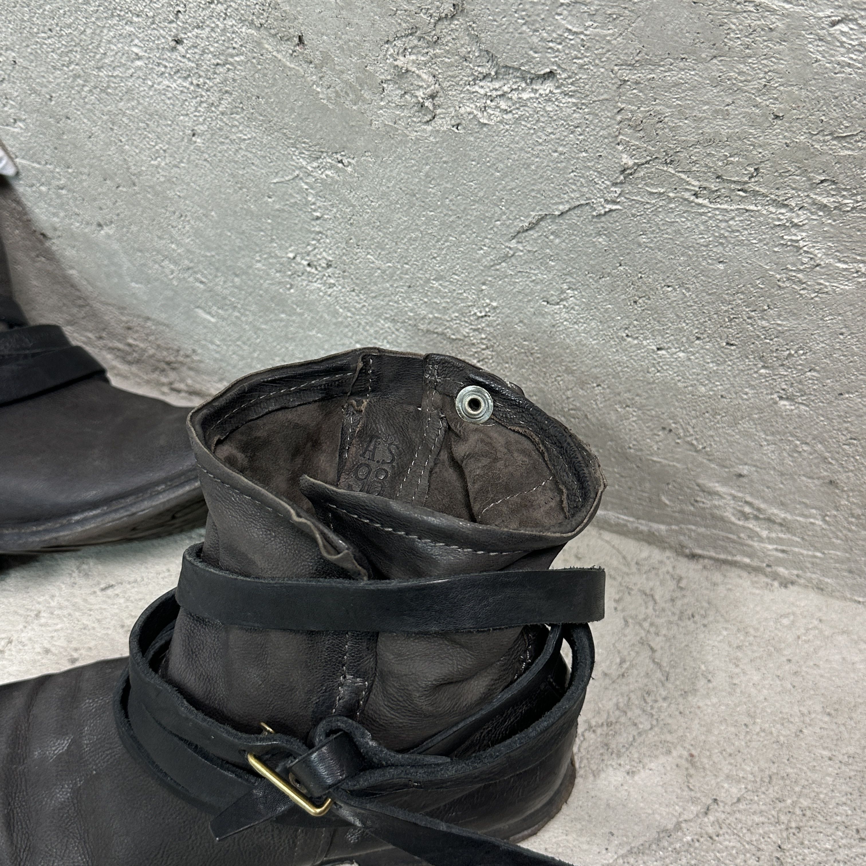 A.S.98 Vintage Leather Airstep Pirate Strapped A.S.98 Boots Y2K Size US 9 / IT 39 - 4 Thumbnail