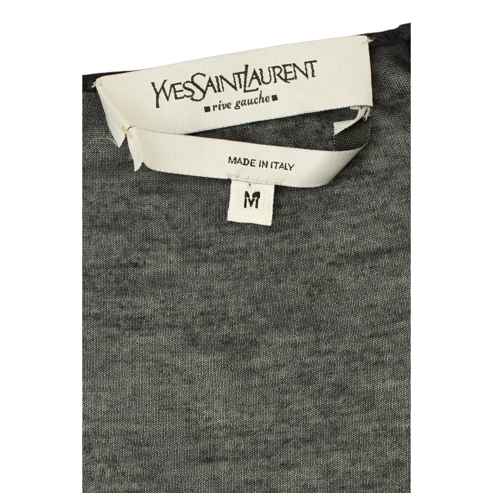 Yves Saint Laurent by Tom Ford S/S 2003 Navy Sheer Top Size M / US 6-8 / IT 42-44 - 3 Thumbnail