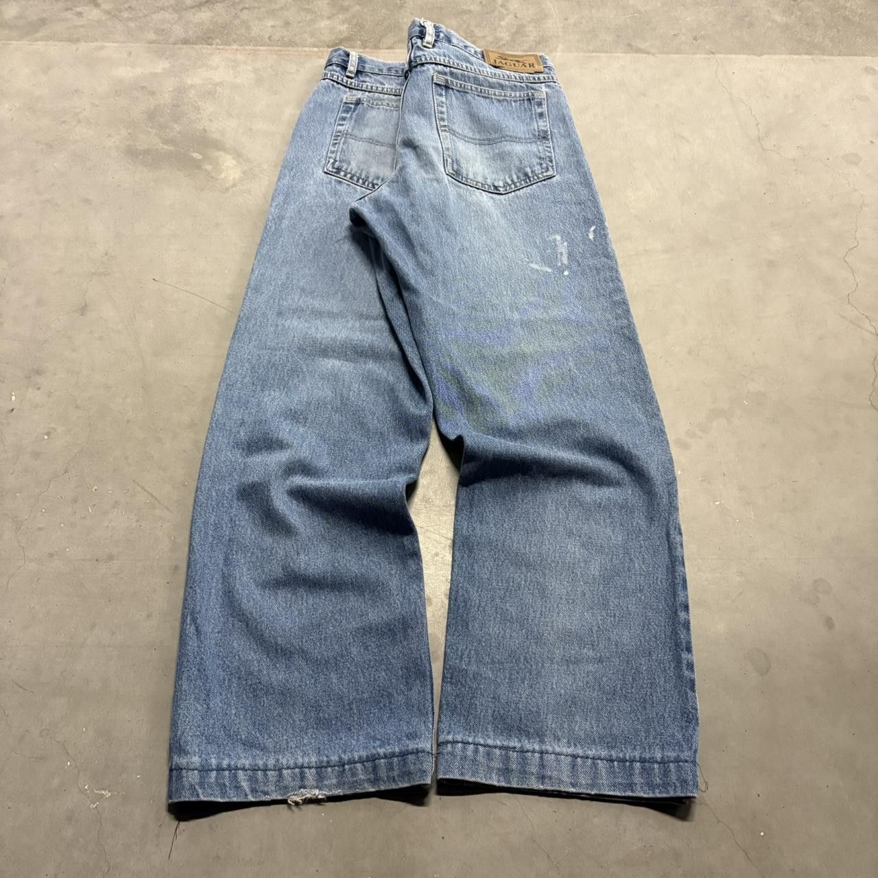 Japanese Brand × Vintage Vintage Y2K/2000s Baggy Tall Medium Wash Jaguar Denim Jeans! Size US 34 / EU 50 - 4 Thumbnail