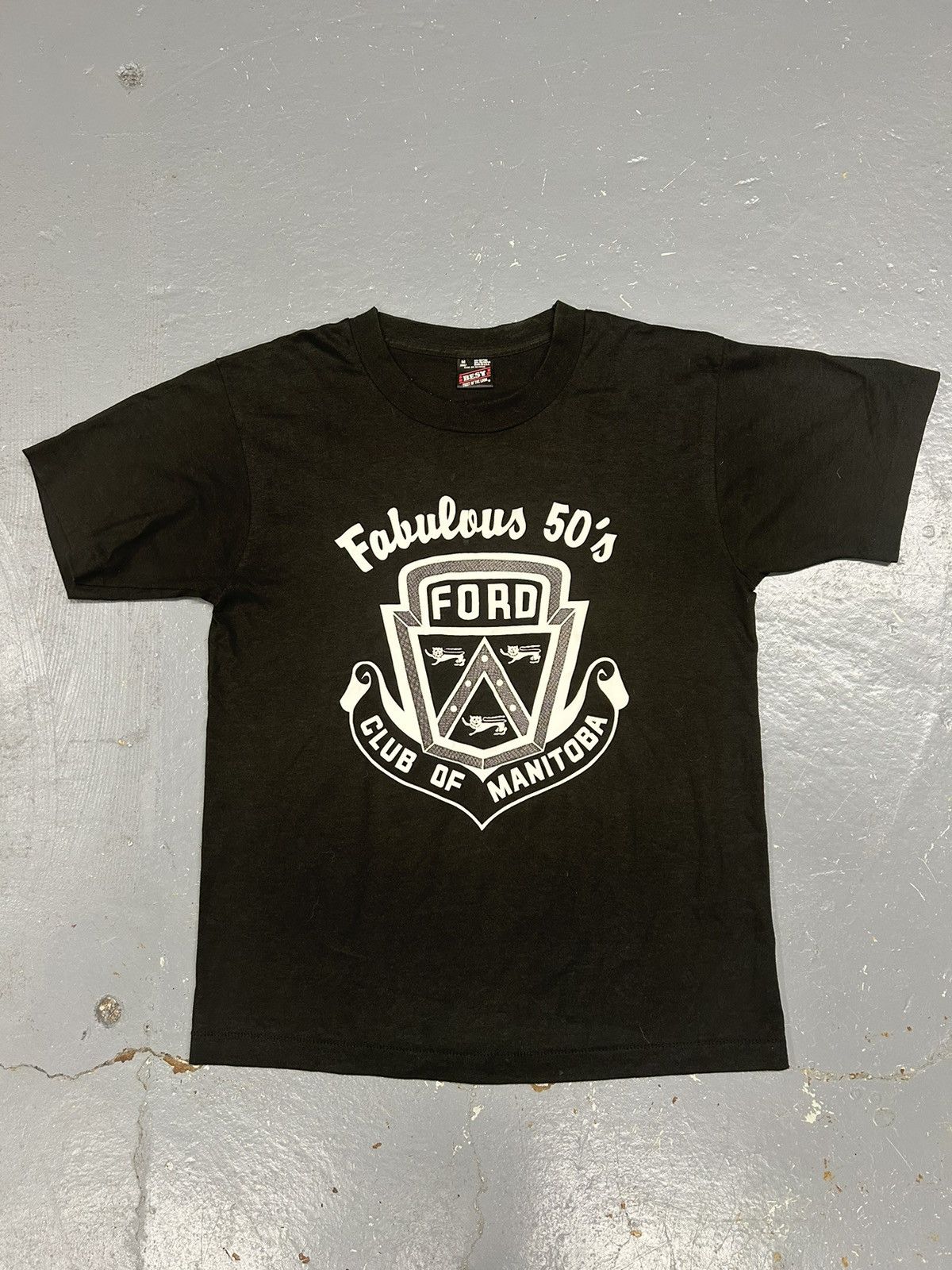 Ford Crazy Vintage 80s Essential Ford Club Black Graphic T-Shirt Size US M / EU 48-50 / 2 - 1 Thumbnail
