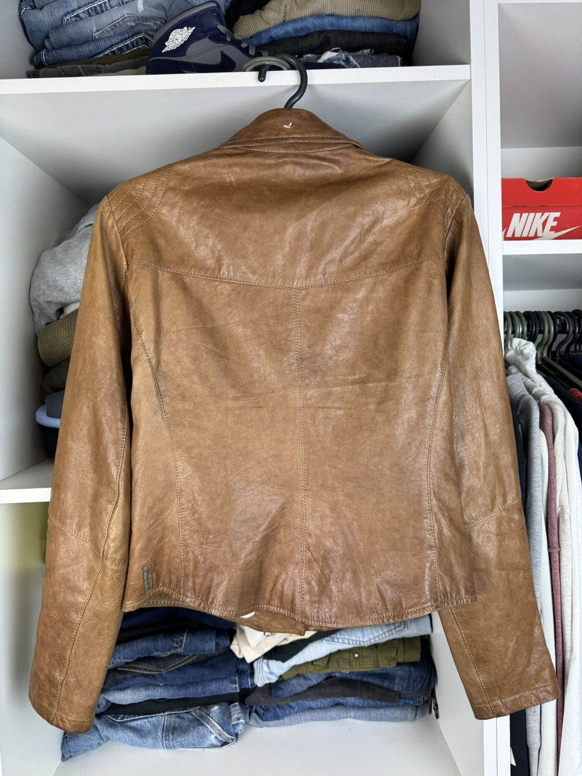 Armani Armani Jeans Women’s Leather Motorcycle Jacket Size M / US 6-8 / IT 42-44 - 19 Thumbnail