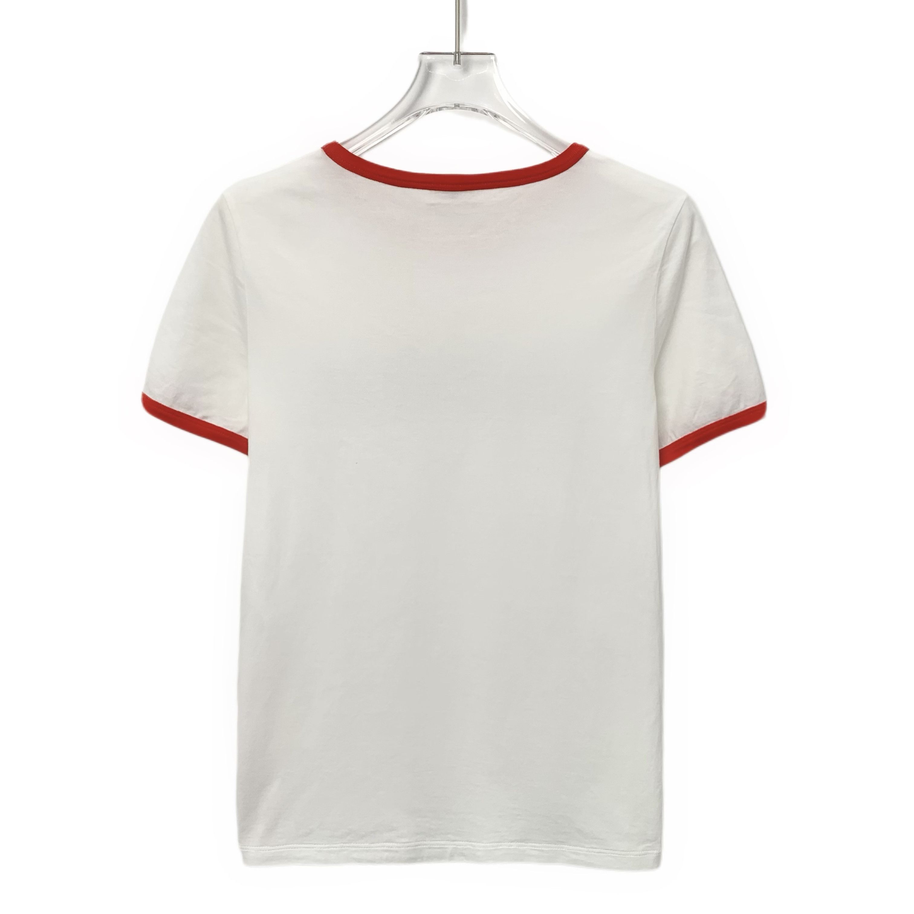 Celine Celine Tee – White Logo Print Cotton (Size XS) Size XS / US 0-2 / IT 36-38 - 8 Thumbnail