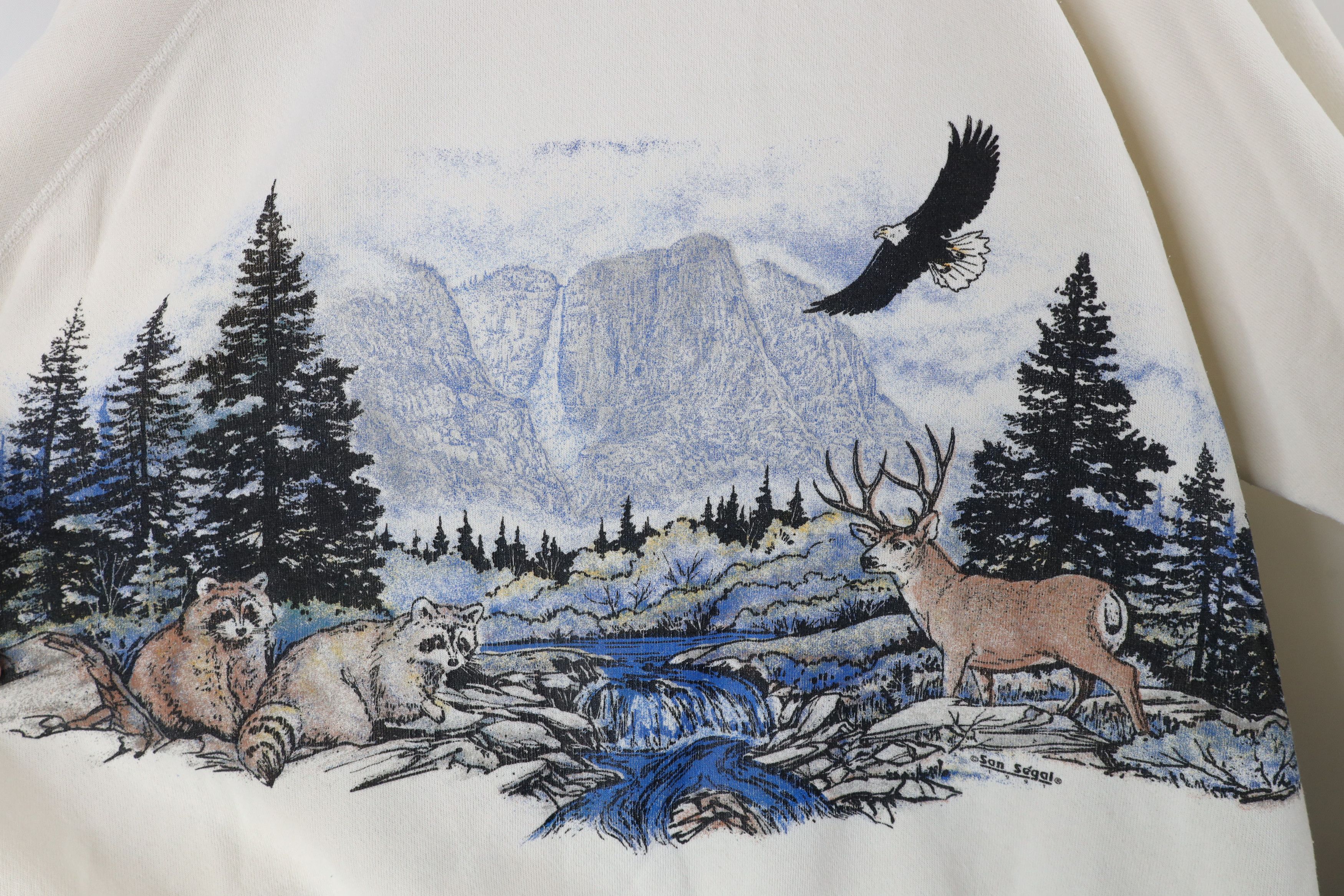 Vintage Vintage 90s Streetwear All Over Print Sweatshirt USA Size US L / EU 52-54 / 3 - 13 Thumbnail