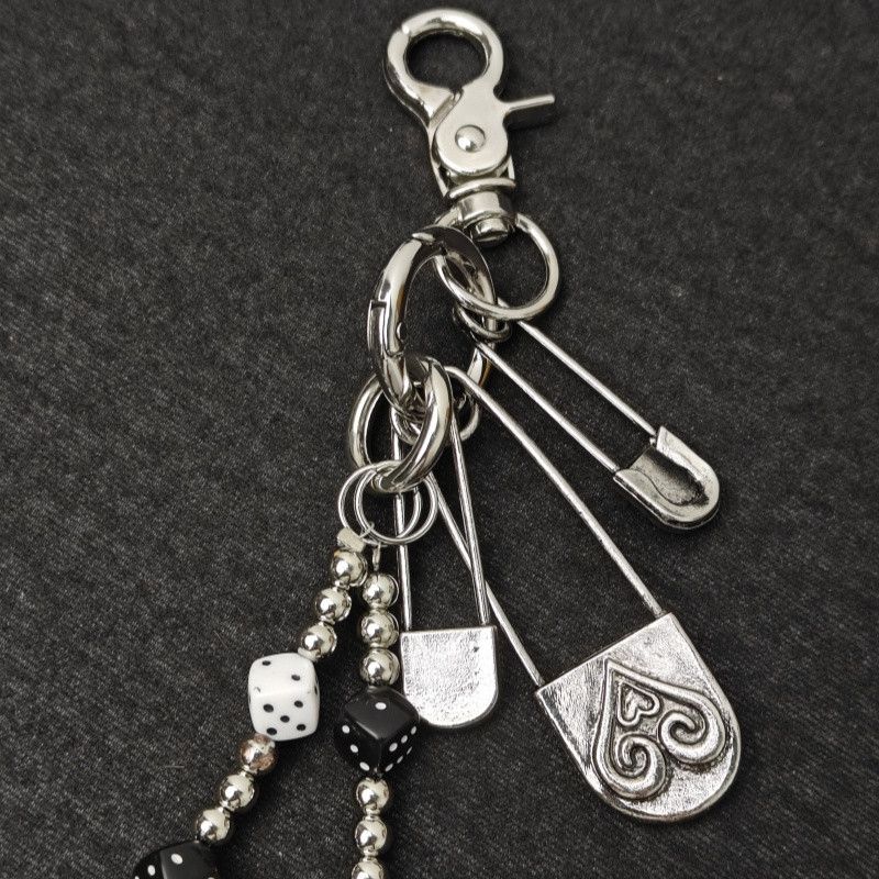 Japanese Brand × Jewelry Retro Bilayer Black White lucky Dice Baccarat Pearl Chain Size ONE SIZE - 7 Thumbnail