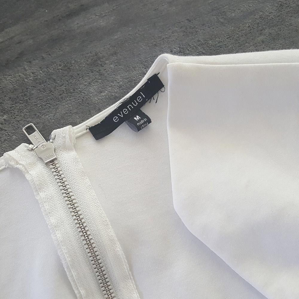 Designer White Classy Revealing Evenuel Mini Size M / US 6-8 / IT 42-44 - 5 Thumbnail