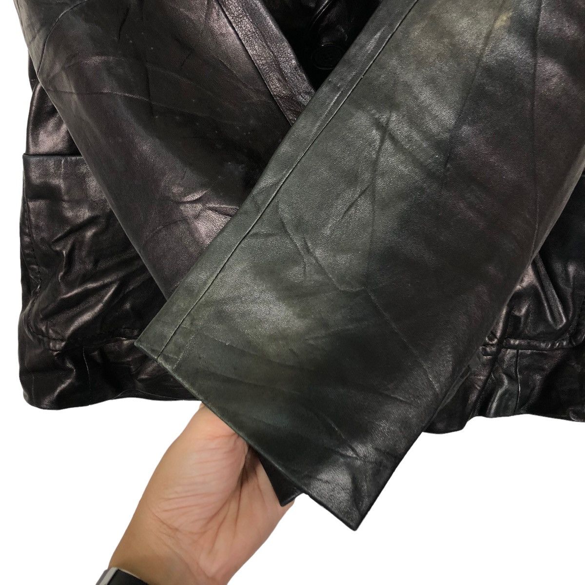 Japanese Brand 🔥Vintage Leather Biker Jacket Max Mara Size US M / EU 48-50 / 2 - 12 Thumbnail