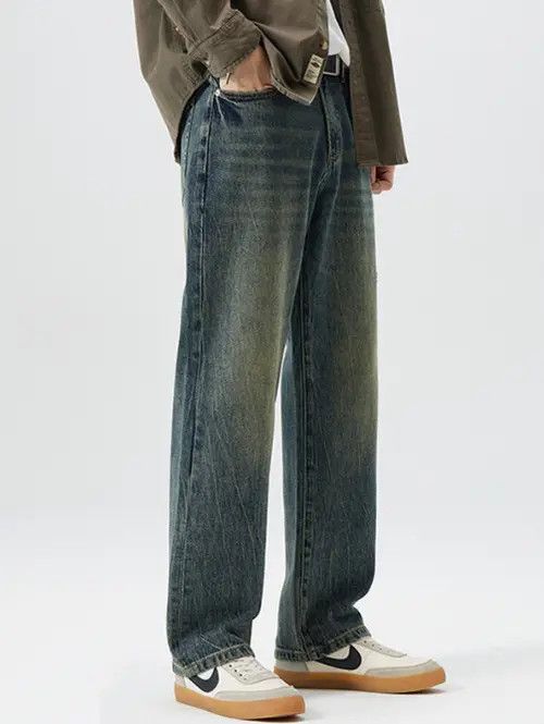 VIBE American wide-leg straight jeans for men Size US 32 / EU 48 - 5 Thumbnail