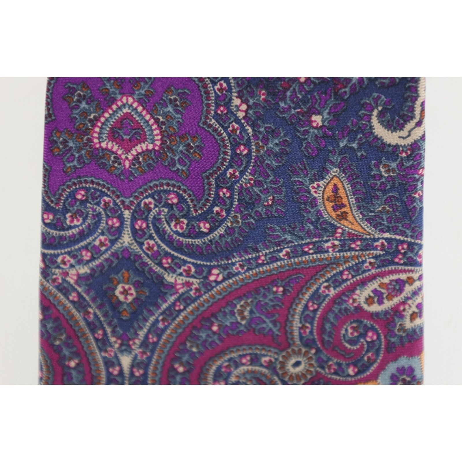 Christian Dior Monsieur Vintage 90s Christian Dior Rainbow Silk Paisley Wedding Tie Size ONE SIZE - 2 Thumbnail