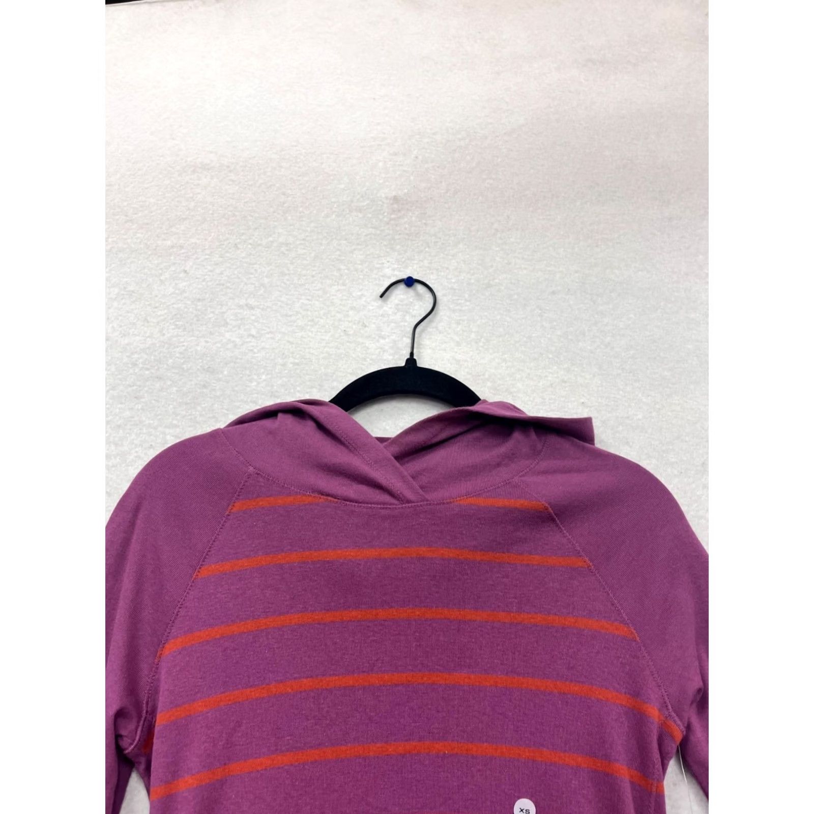 Eddie Bauer Eddie Bauer Hooded Long Sleeve Shirt Womens XS Striped Purple Size XS / US 0-2 / IT 36-38 - 4 Thumbnail