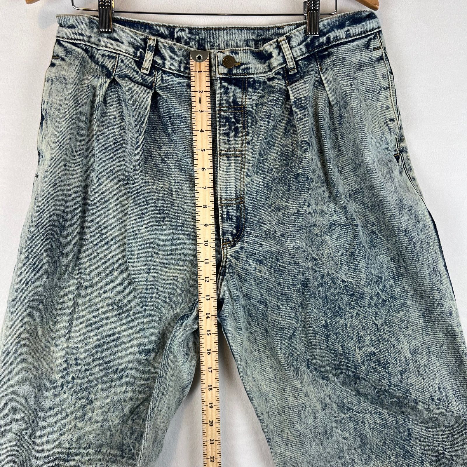 Other Vintage Cotler Jeans Mens 34x30 Acid Wash 80s Jeans Pleated Size US 34 / EU 50 - 6 Thumbnail