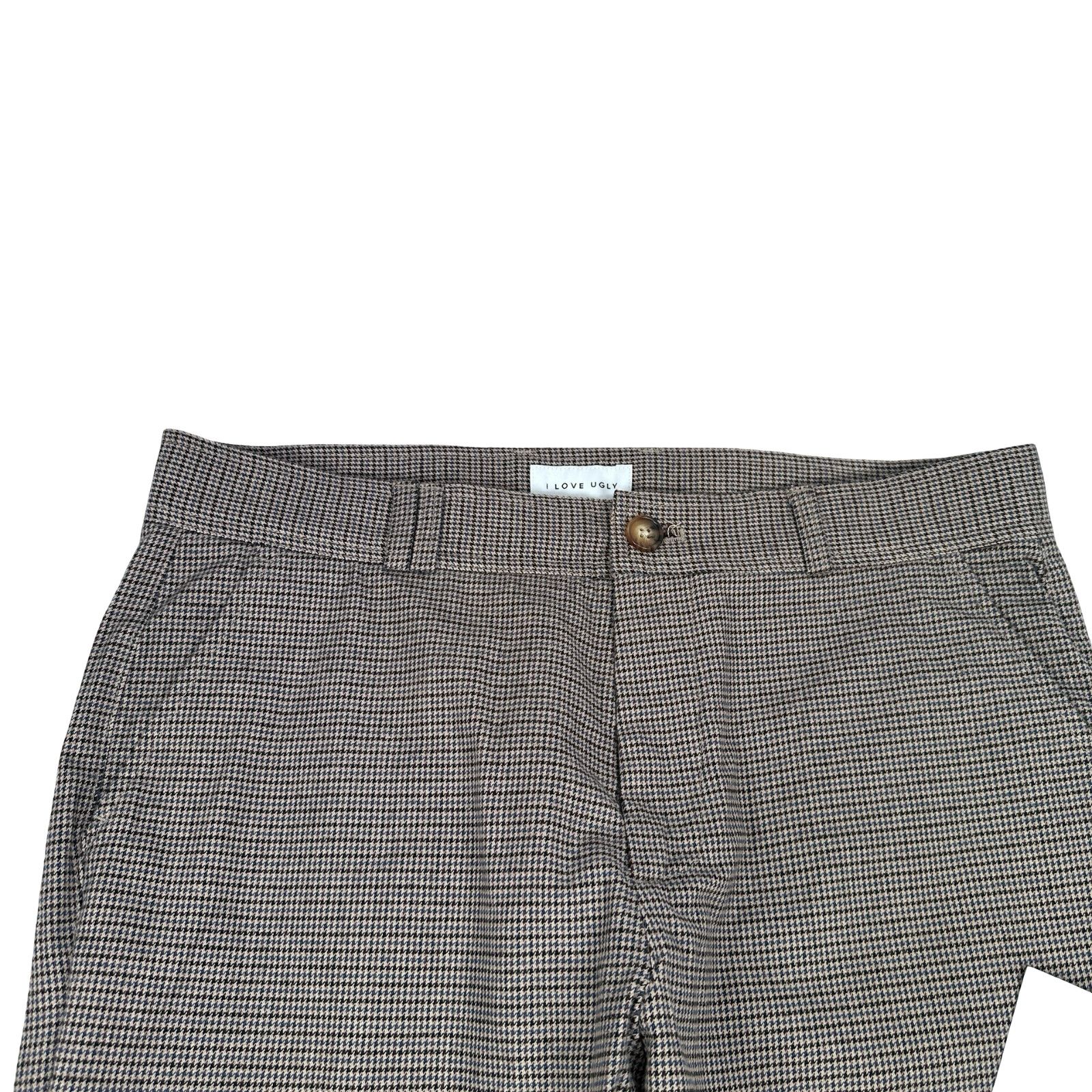I Love Ugly I Love Ugly Kobe Pants Men’s XL Sand Houndstooth Cotton New Size US 36 / EU 52 - 3 Thumbnail