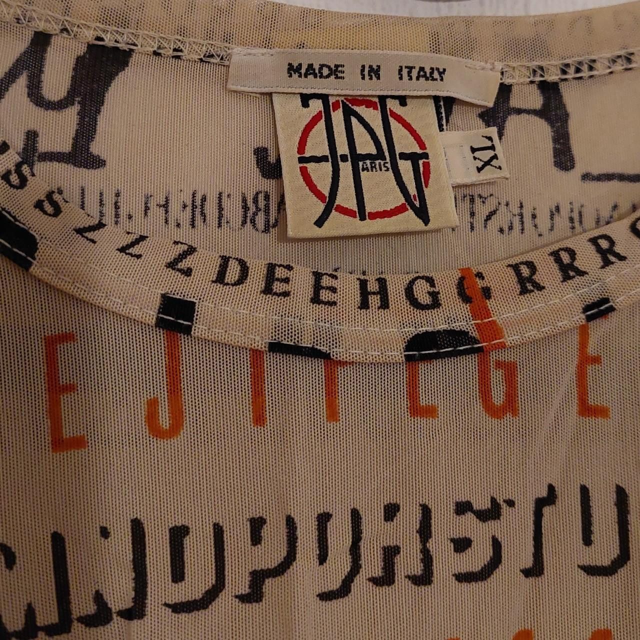 Jean Paul Gaultier JPG printed mesh top Size XL / US 12-14 / IT 48-50 - 4 Thumbnail