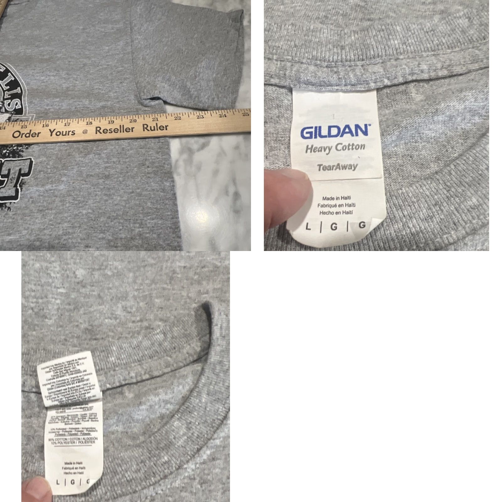 Gildan VINTAGE Granite Dells Prescott Arizona T Shirt Large Grey 1990s Hiking Lake Gildan Short Sleeve Mens Large Grey/Gray Clothing Graphic Tee Size US L / EU 52-54 / 3 - 8 Thumbnail
