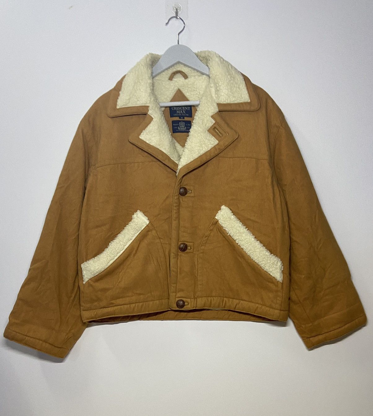 Japanese Brand VINTAGE CRESCENT MAX SHEARLING JACKET Size US M / EU 48-50 / 2 - 1 Thumbnail