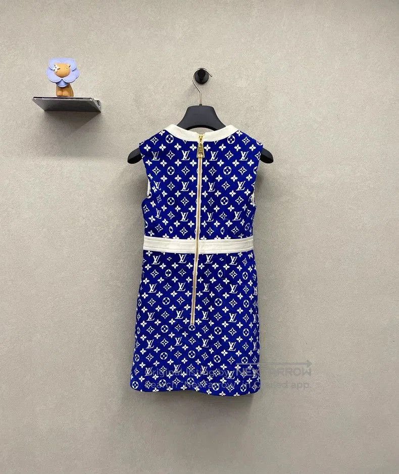 Louis Vuitton Louis Vuitton Blue Sleeveless Dress. Size US S / EU 44-46 / 1 - 2 Thumbnail