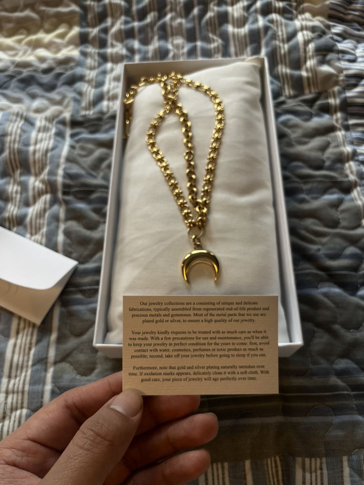Marine Serre Marine Serre Gold Regenerated Tin Moon Charms Necklace Size ONE SIZE - 6 Thumbnail