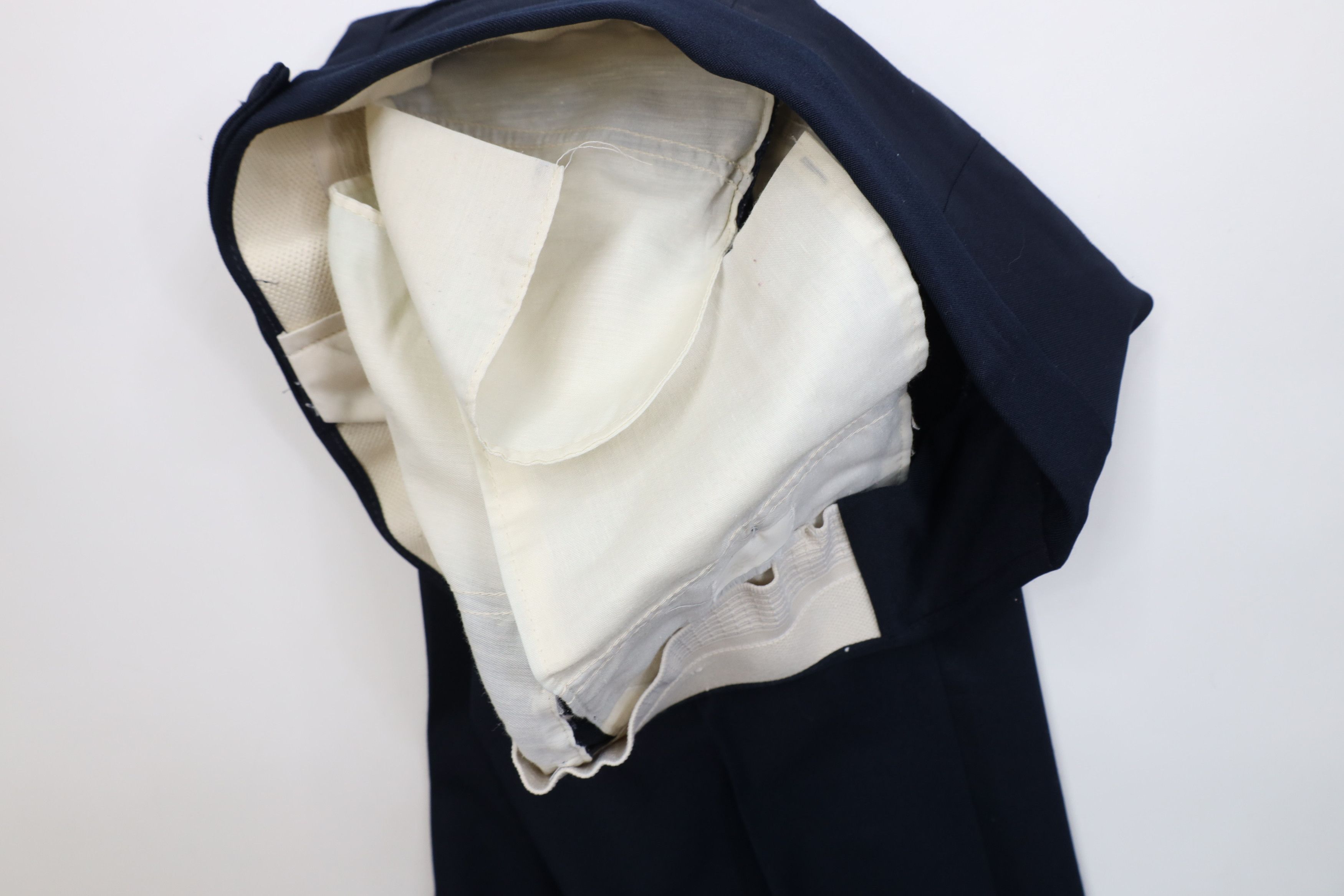 Vintage Vintage 70s Streetwear Wide Leg Chino Pants Navy Blue USA Size US 36 / EU 52 - 7 Thumbnail
