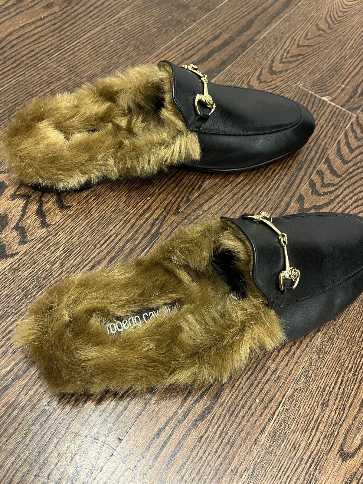 Roberto Cavalli Roberto Cavalli Faux Fur Mule Slippers (unisex) Size US 11.5 / EU 44-45 - 7 Thumbnail