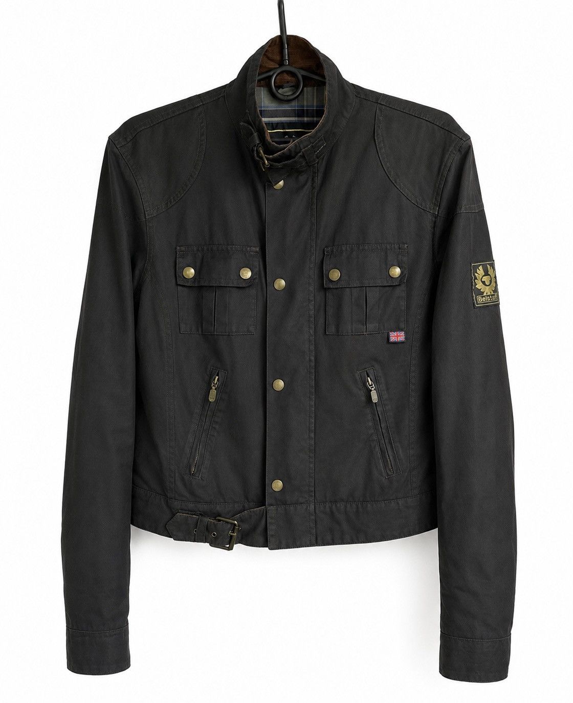 Belstaff Women's Belstaff Cougar Gold Label Waxed Biker Jacket Rare Size US L / EU 52-54 / 3 - 1 Thumbnail