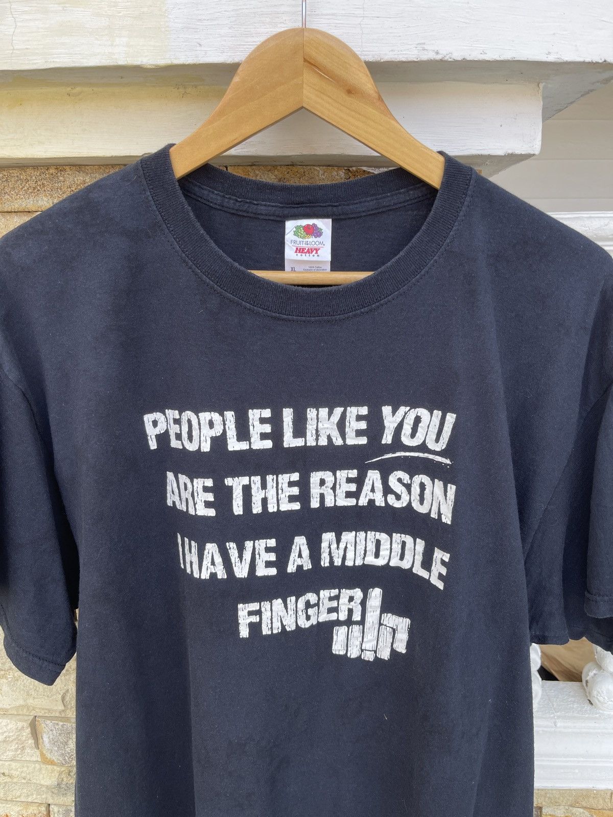 Fruit Of The Loom Last Drop🔥Rare🔥Vintage Humor Fuck Finger ERD GRUNGE TEE Size US XL / EU 56 / 4 - 2 Thumbnail