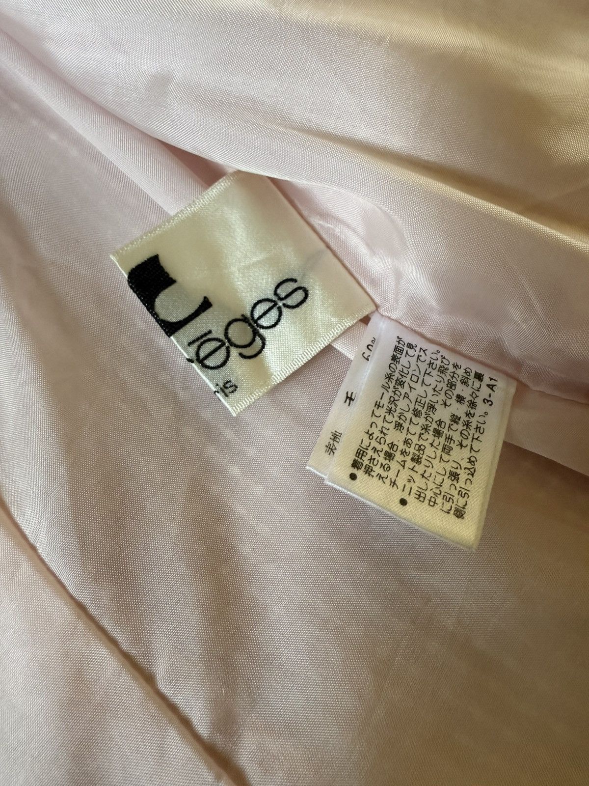 Courreges Vintage Couregges Pastel Pink Cropped Tweed Blazer Jacket Size M / US 6-8 / IT 42-44 - 16 Thumbnail