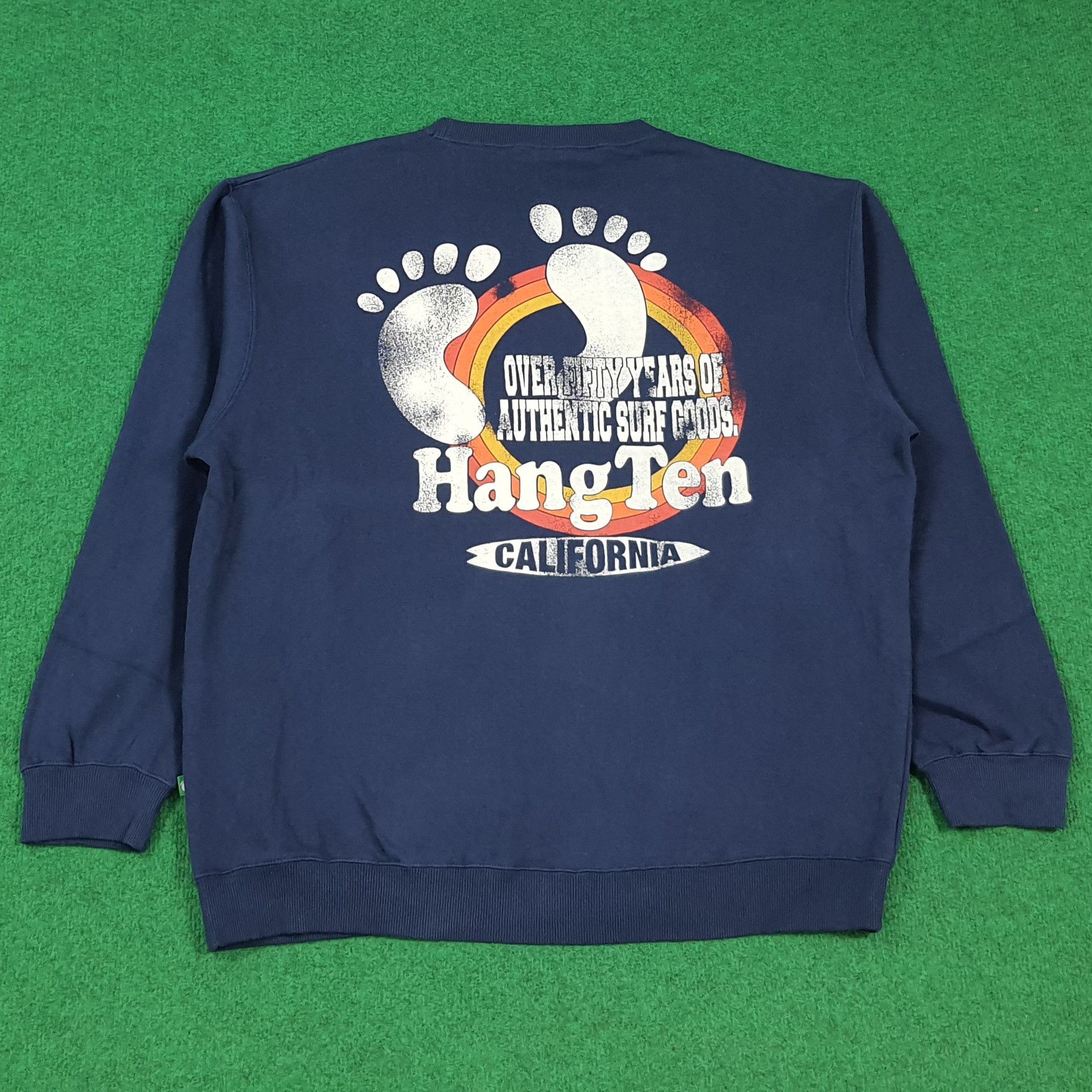 Hang Ten Vintage Hang Ten California Surf Brand Sweatshirt C296N6 Size US XL / EU 56 / 4 - 1 Thumbnail