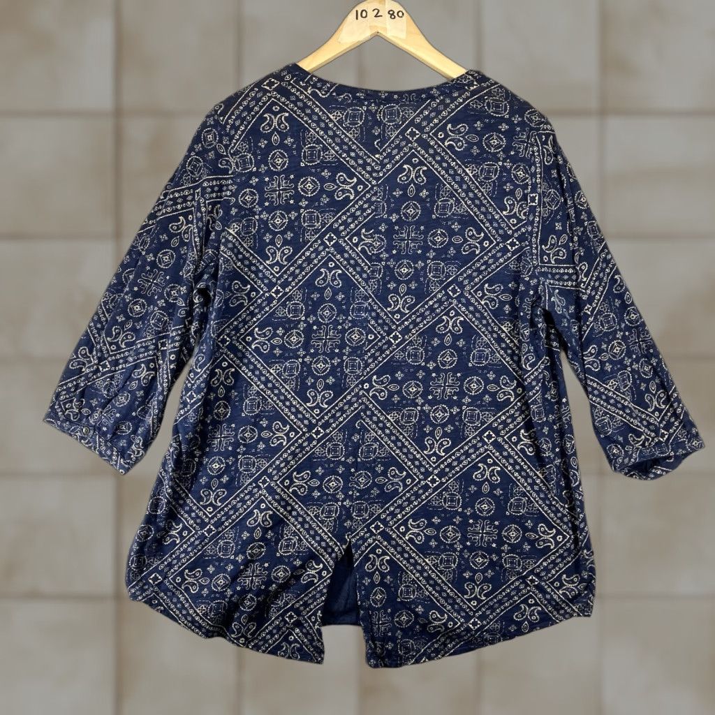 Lucky Brand VINTAGE? No. Lucky Brand Navy Tan Paisley Print 3/4 Sleeve Blouse Top Plus Size 1X Navy Tan Paisley Print Blouse Top 1X Plus Size Womens Blouse Pink? Size XL / US 12-14 / IT 48-50 - 1 Thumbnail
