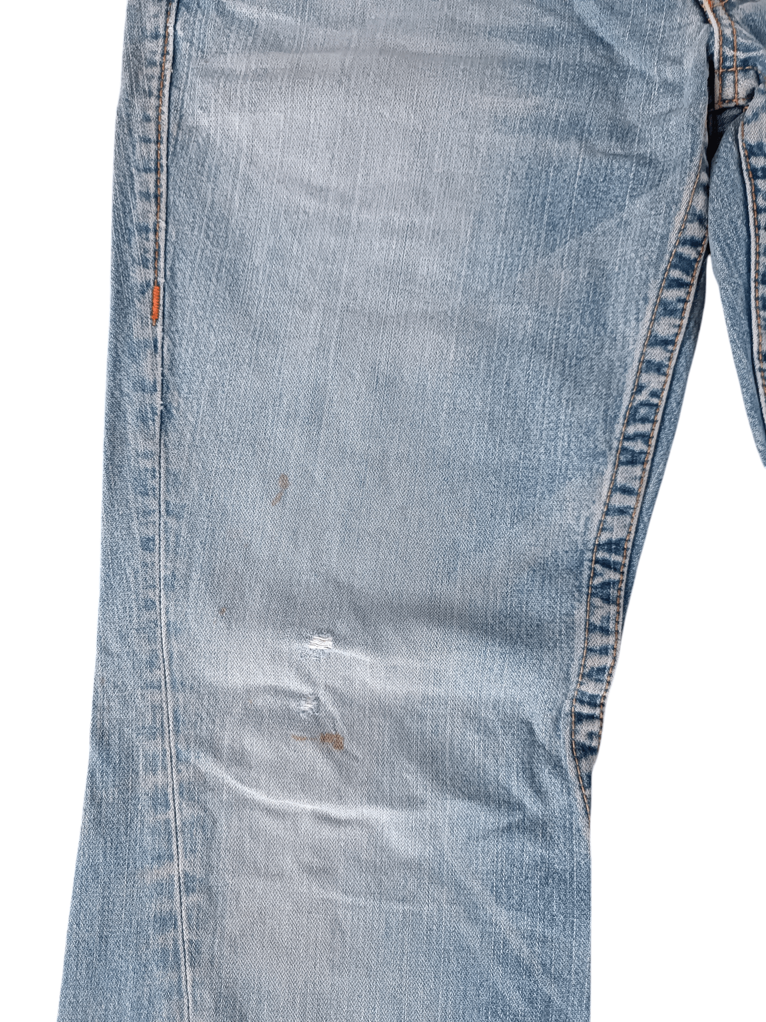 True Religion × Vintage True Religion Joey Distressed Flared Jeans Size US 34 / EU 50 - 4 Thumbnail