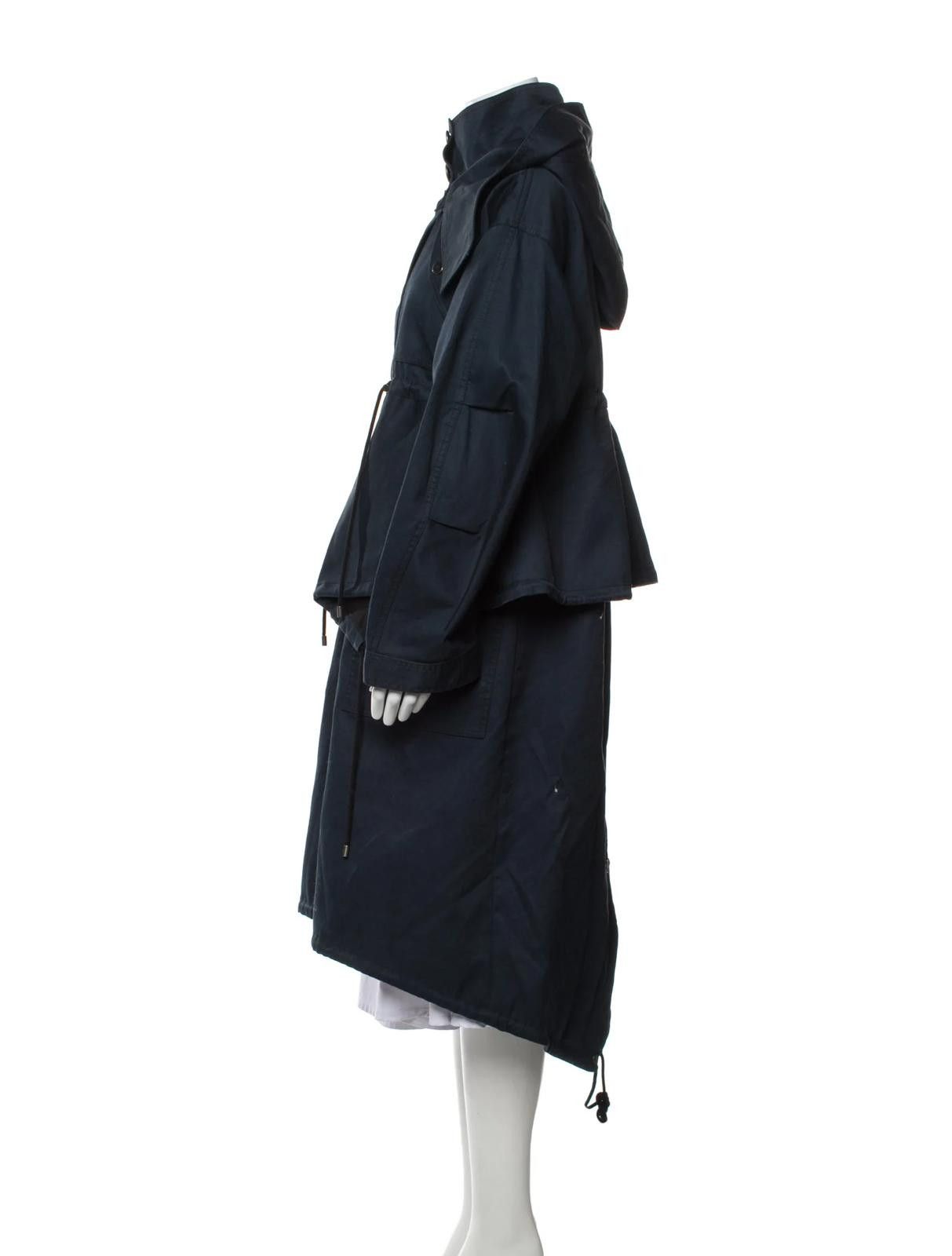 Kenzo Kenzo Navy Blue Trench Coat Size: L Size L / US 10 / IT 46 - 2 Thumbnail