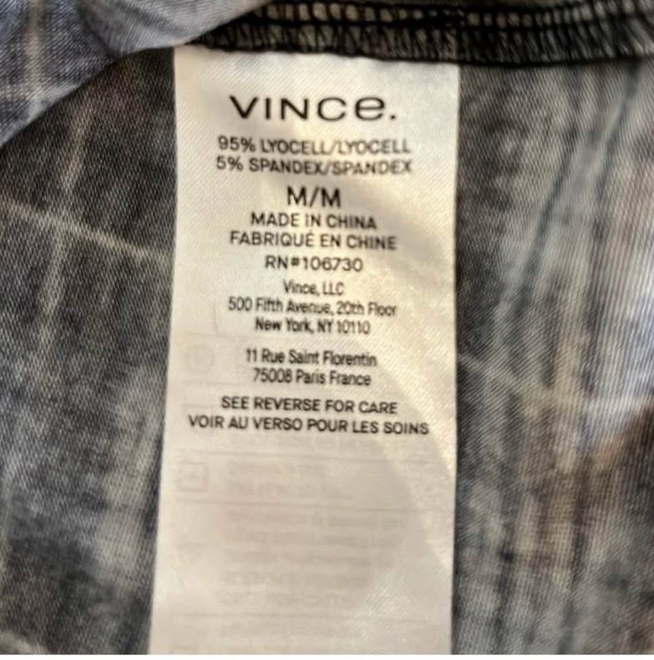Vince VINCE Plaid Printed Long Sleeve Turtleneck Shirt Size M / US 6-8 / IT 42-44 - 6 Thumbnail
