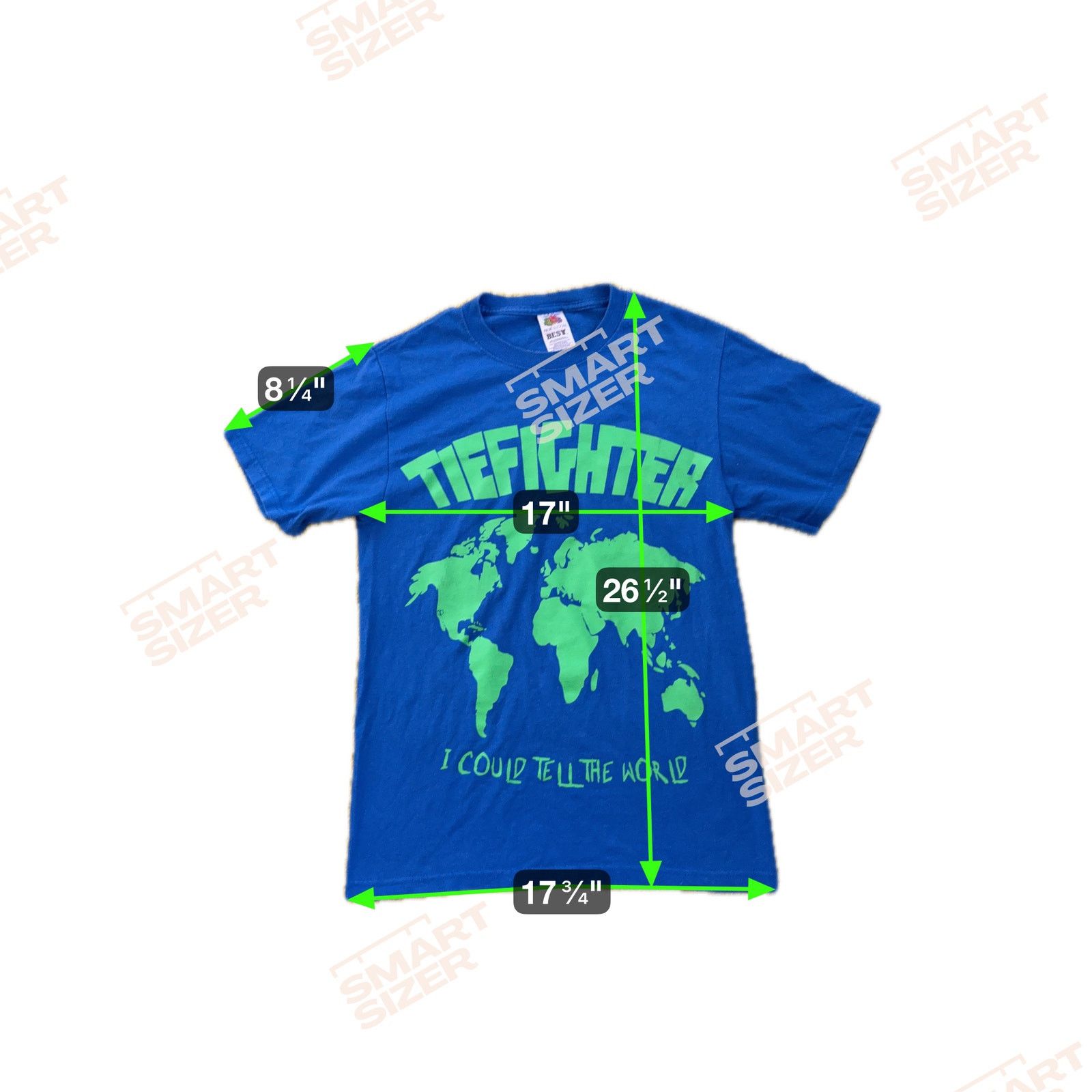Fruit Of The Loom Tiefighter If I Could Tell The World Hardcore T Shirt Sz S Size US S / EU 44-46 / 1 - 4 Thumbnail