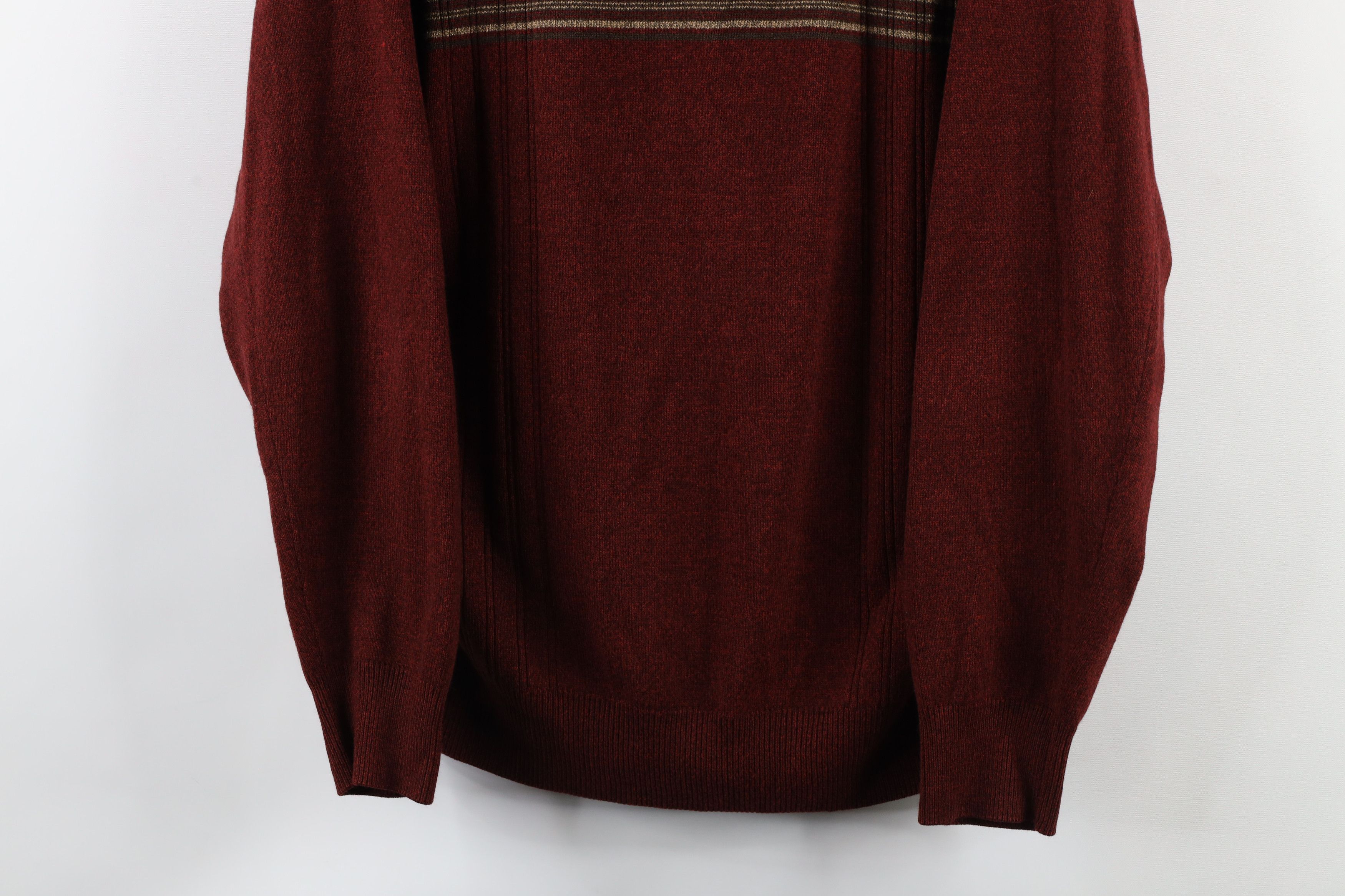 Vintage Vintage 90s Streetwear Ribbed Knit Collared Pullover Sweater Size US L / EU 52-54 / 3 - 3 Thumbnail