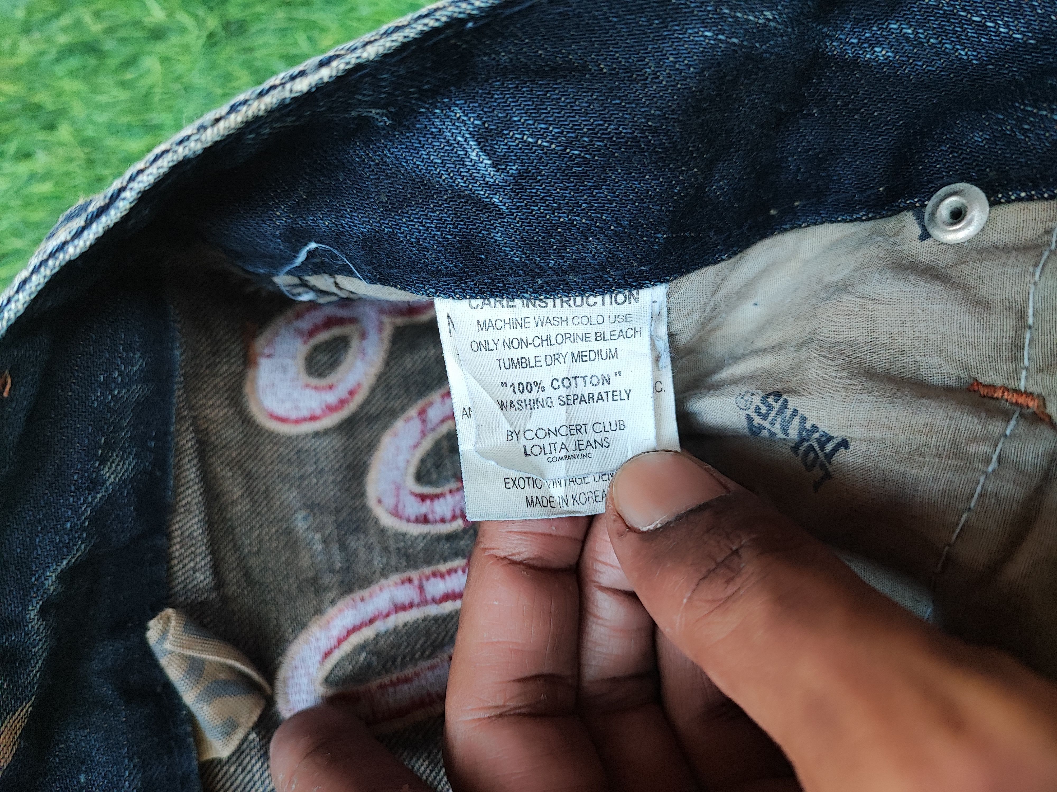 Japanese Brand Rare Yoshitomo Nara Lolita by Concert Club Distressed Jeans Size US 32 / EU 48 - 12 Thumbnail