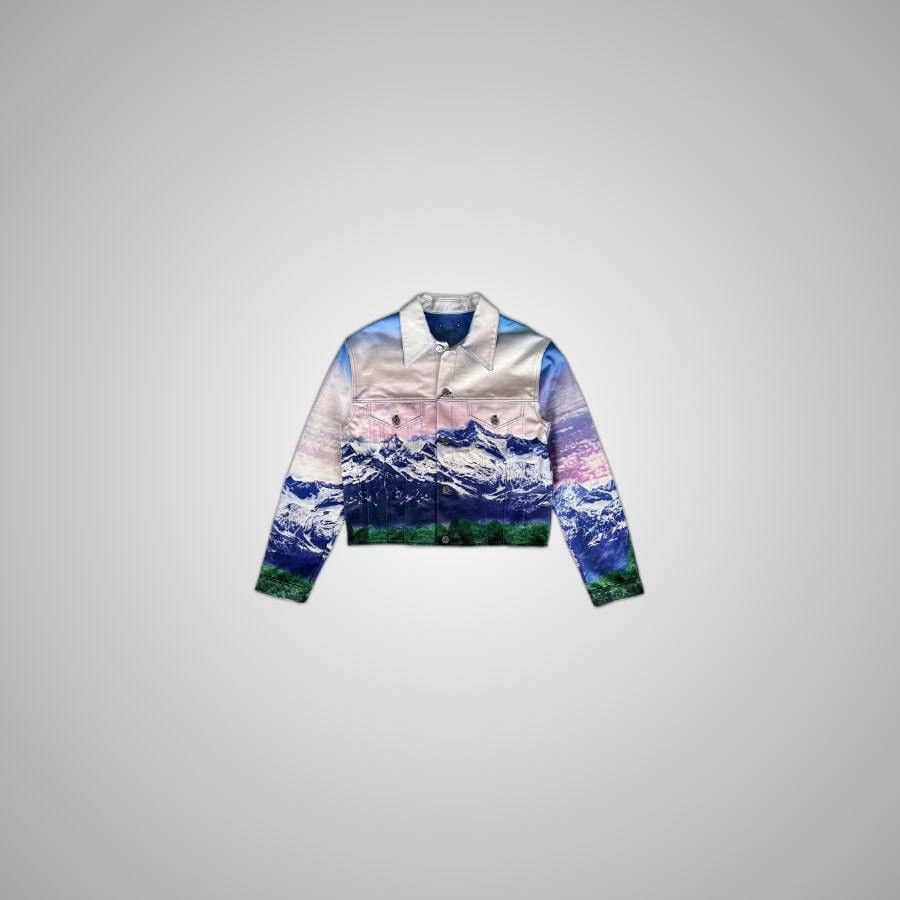 Louis Vuitton LOUIS VUITTON MULTICOLOR LANDSCAPE DENIM JACKET Size US L / EU 52-54 / 3 - 1 Thumbnail