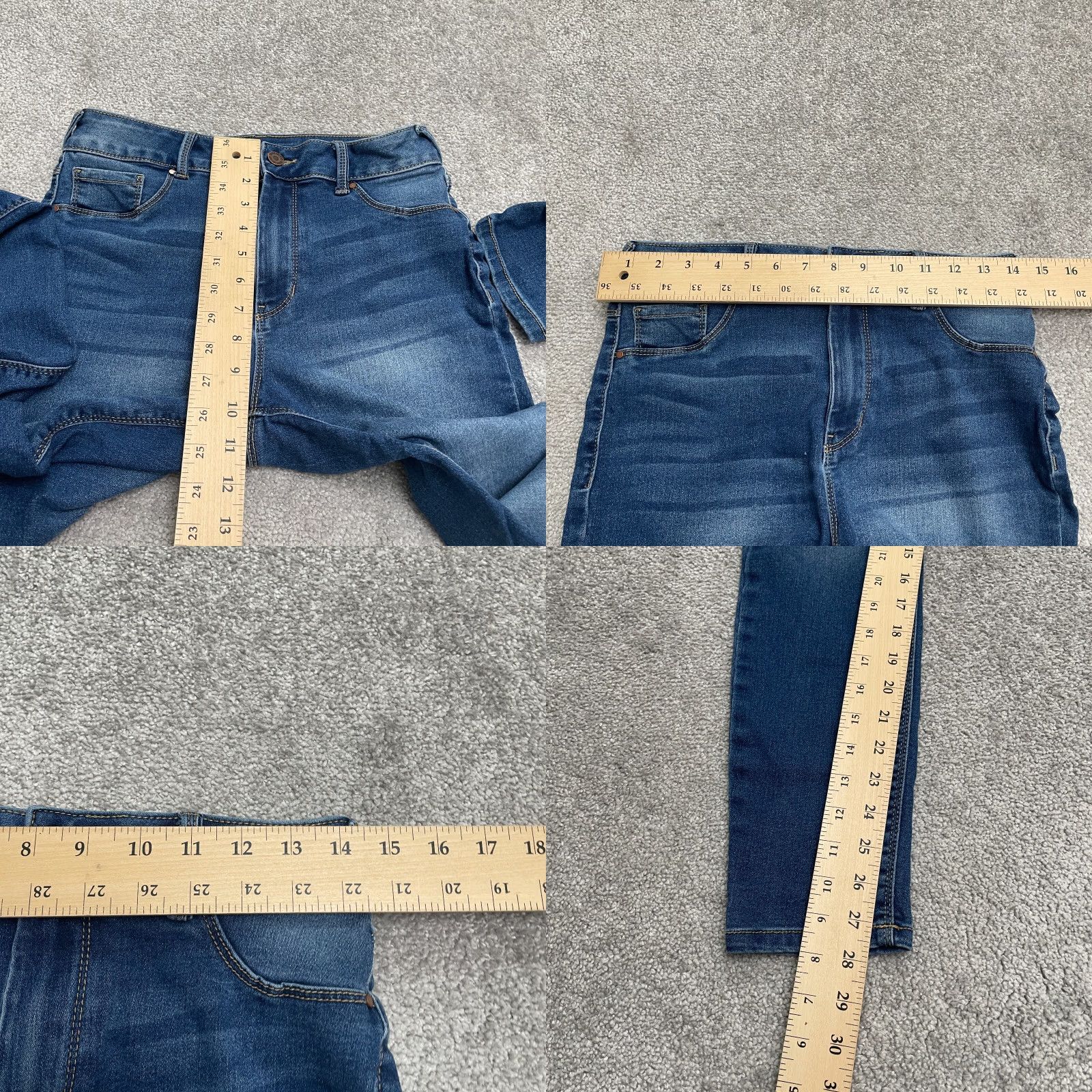 Vintage Soundstyle Jessie Jeans Womens 6 Blue High Rise Skinny Stretch 28x28 City USA Classic Size 28" / US 6 / IT 42 - 9 Thumbnail