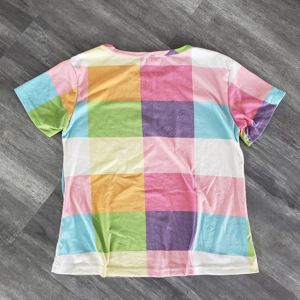 Shein Multicolored Colorblock SHEIN Lounge Short Sleeve Size 26" / US 2 / IT 38 - 2 Thumbnail