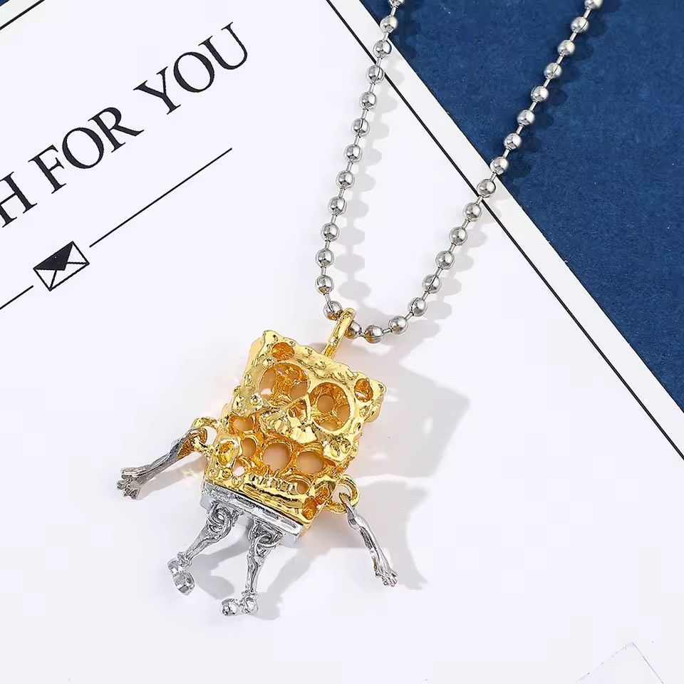 VIBE SpongeBob Skeleton Pendant Necklace Size ONE SIZE - 4 Thumbnail
