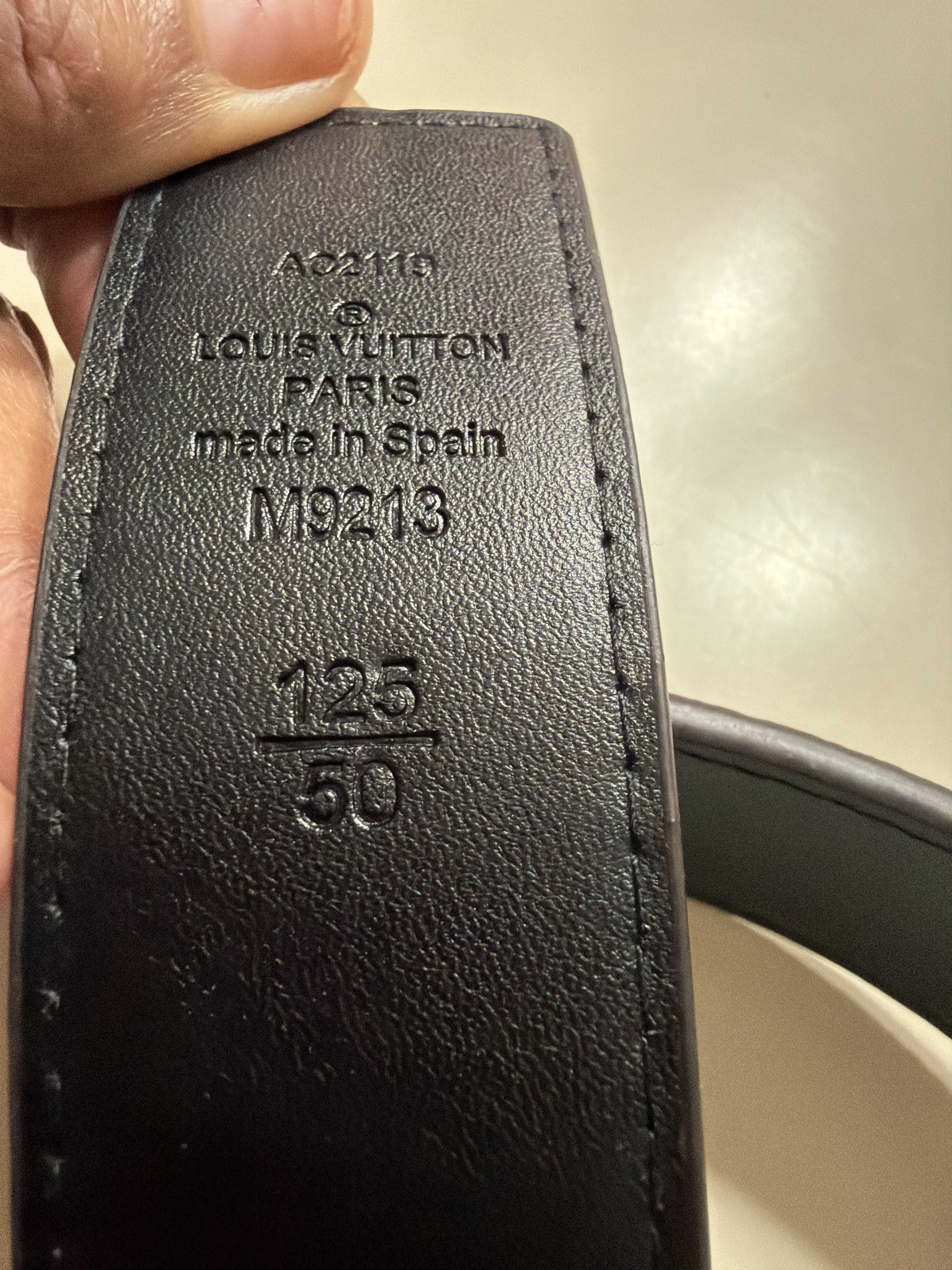 Other Men's black belt with prints, black metal letter buckle Size ONE SIZE - 3 Thumbnail